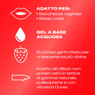 Durex Gel Lubrificante Intimo Fragola