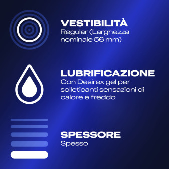 Preservativi Durex Intense con Nervature - Confezione 6 Profilattici
