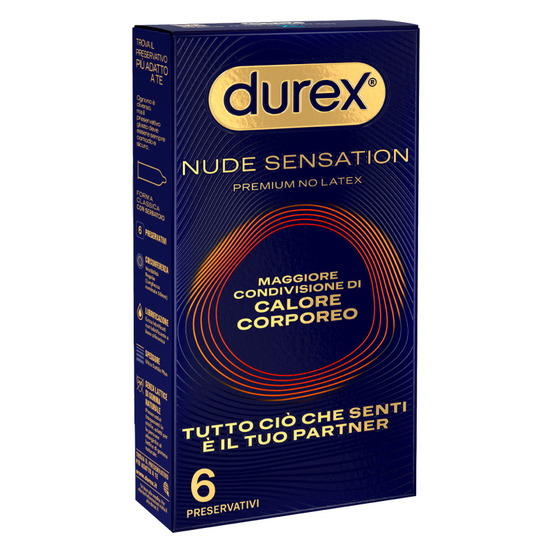 Preservativi Durex Nude Sensation Premium No Latex 6pz
