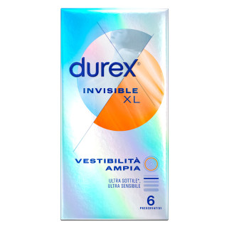 Preservativi Durex Invisible XL - Scatola 6 pezzi