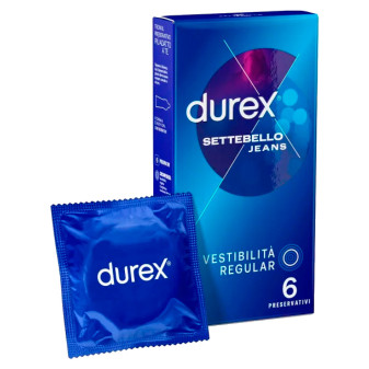 Preservativi Durex Settebello Jeans Forma Easy-On 6 Profilattici