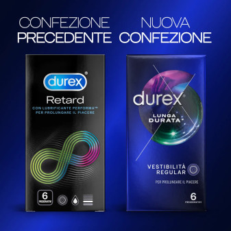 Preservativi Durex Lunga Durata Ritardante e Forma Easy-On 12 Profilattici