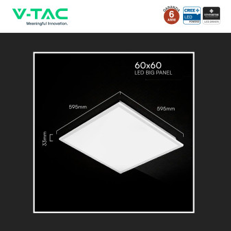 V-Tac VT-61044 10 Pannelli LED CREE Quadrato 60x60 40W