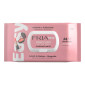 Fria Easy Salviette Struccanti Delicate Idratanti Occhi Viso Labbra con Estratti di Melissa e Magnolia - 64 Salviette