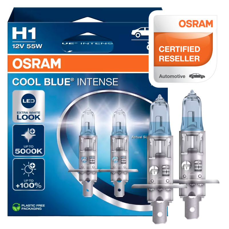2 Lampadine per Auto Cool Blue Intense Next Gen H1 12V 55W Osram
