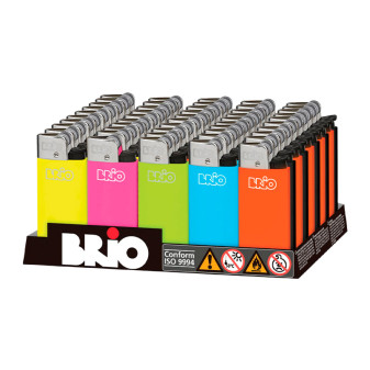 Clipper Brio Micro Accendino a Pietrina Fluo Solid 50 Accendini