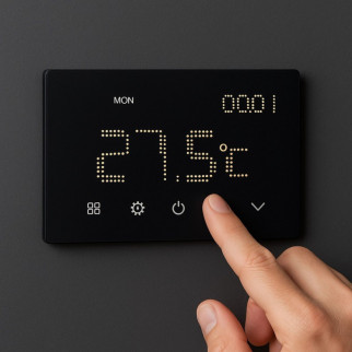 ETTROIT Cronotermostato Digitale Touchscreen Nero - mod. ETWF4302