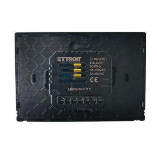 ETTROIT Cronotermostato Digitale Touchscreen Nero - mod. ETWF4302