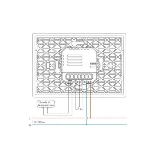ETTROIT Cronotermostato Digitale Touchscreen Nero - mod. ETWF4302