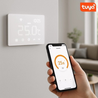 ETTROIT Cronotermostato Digitale Touchscreen Bianco - mod. ETWF4301