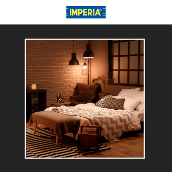 Imperia Lampadina LED E27 9W MiniGlobo G45 SMD Ceramica