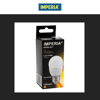 Imperia Lampadina LED E27 9W MiniGlobo G45 SMD Ceramica