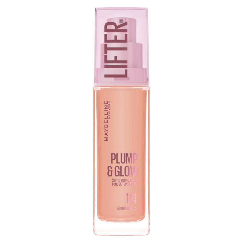 Maybelline New York Lifter Plump & Glow Fondotinta Colore 114  30ml