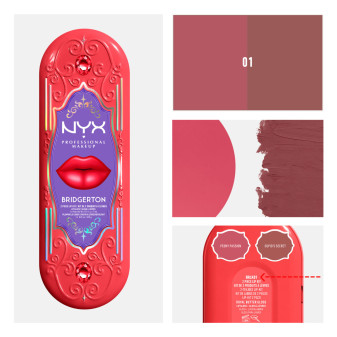NYX Kit Duo Labbra Bridgerton 01 Matita + Lucidalabbra