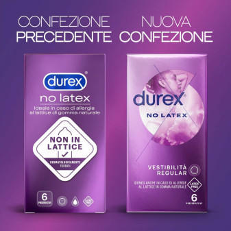 Preservativi Durex No Latex - Confezione da 6 Profilattici
