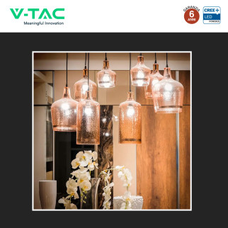 V-Tac VT-1830 Lampadina LED E27 3,7W Miniglobo G45 SMD Chip CREE