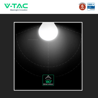 V-Tac VT-1830 Lampadina LED E27 3,7W Miniglobo G45 SMD Chip CREE