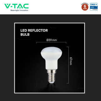 V-Tac VT-239 Lampadina LED E14 2,9W Reflector R39 SMD Chip CREE
