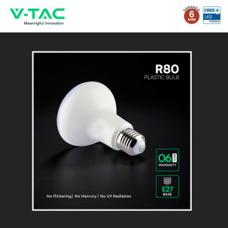 V-Tac VT-280 Lampadina LED E27 11W Reflector R80 SMD Chip CREE