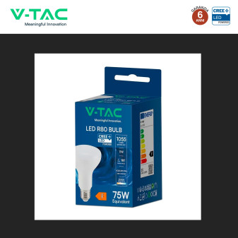V-Tac VT-280 Lampadina LED E27 11W Reflector R80 SMD Chip CREE
