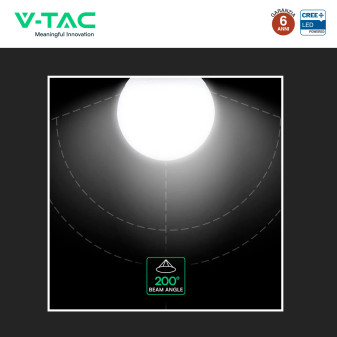 V-Tac VT-242 Lampadina LED E27 22W Globo G120 SMD Chip CREE