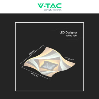 V-Tac Plafoniera LED a Superficie 75W SMD CCT 3in1 Dimmerabile