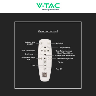 V-Tac Plafoniera LED a Superficie 75W SMD CCT 3in1 Dimmerabile