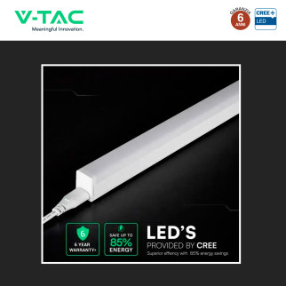 V-Tac VT-035 Plafoniera LED Lineare T5 4W SMD Chip CREE Linkabile