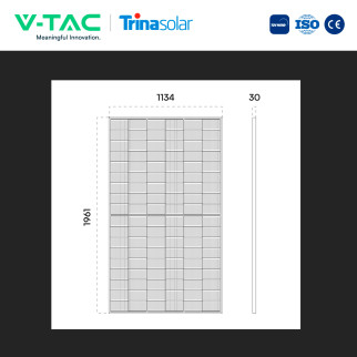 V-Tac Pannelli Solari Fotovoltaici Trina Solar 510W TOPCon IP68