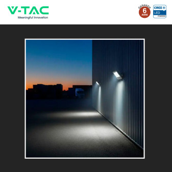 V-Tac VT-4455 Faro LED 50W SMD Chip CREE IP65 IK05 Bianco