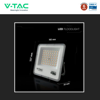 V-Tac VT-44058CCT Faro LED 50W SMD CREE IP65 IK06 CCT 3in1