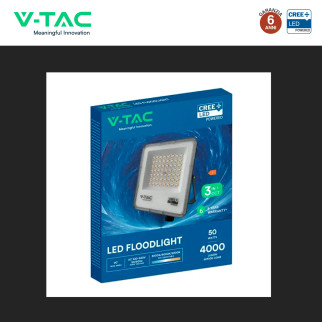 V-Tac VT-44058CCT Faro LED 50W SMD CREE IP65 IK06 CCT 3in1