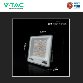 V-Tac VT-44110CCT Faro LED 100W SMD CREE IP65 IK06 CCT 3in1