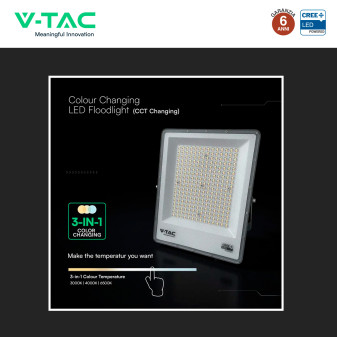 V-Tac VT-44110CCT Faro LED 100W SMD CREE IP65 IK06 CCT 3in1