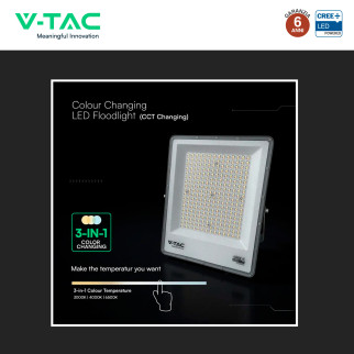 V-Tac VT-44110CCT Faro LED 100W SMD CREE IP65 IK06 CCT 3in1
