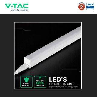 V-Tac VT-065 Plafoniera LED Lineare T5 7W SMD Chip CREE Linkabile