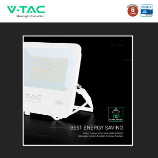 V-Tac VT-44101 Faro LED Faretto 100W SMD Chip CREE IP65