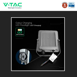 V-Tac VT-44014CCT Faro LED 10W SMD CREE IP65 IK06 CCT 3in1