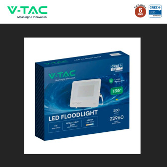 V-Tac VT-44201 Faro LED Floodlight 200W SMD Chip CREE IP65