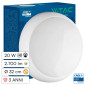 V-Tac VT-8633 Plafoniera LED Rotonda 8/16/20W SMD Chip CREE Sensore e Kit Emergenza CCT 3in1 Colore Bianco - SKU 812-24-6