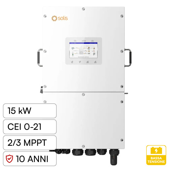 V-Tac Inverter Trifase Ibrido On-Grid / Off-Grid 15kW IP66