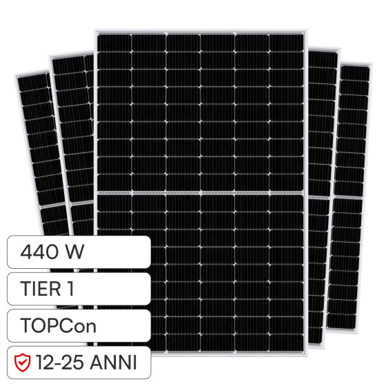 Pannelli Fotovoltaici 440W TIER 1 TOPCon IP68 V-Tac Jinko