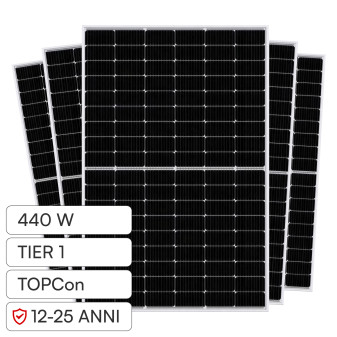 Pannelli Fotovoltaici 440W TOPCon IP68 V-Tac Austa Osda