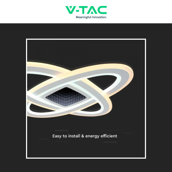 V-Tac VT-7962 Plafoniera LED a Superficie 130W SMD CCT Dimmerabile