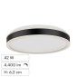 V-Tac VT-7758 Plafoniera LED a Superficie 42W SMD Dimmerabile Triac Colore Nero - SKU 6911