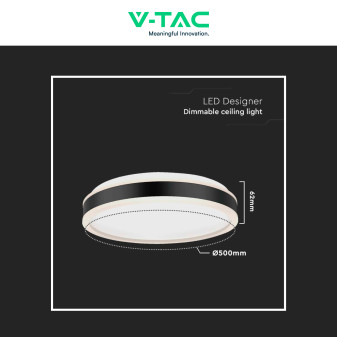 V-Tac VT-7758 Plafoniera LED a Superficie 42W SMD Dimmerabile Triac