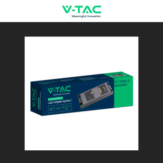 V-Tac VT-13360-S Alimentatore Led Slim 360W 12V 30A Per Uso Interno