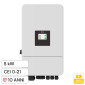 V-Tac Deye Inverter Trifase Ibrido On-Grid / Off-Grid 5kW IP65 Garanzia 10 Anni Display LCD - SKU 12654
