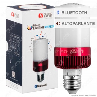 Girard Sudron BB Speaker Lampadina LED 4,5W Bluetooth E27 con