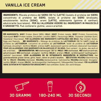 Gold Standard 100% Whey Protein Gelato Vaniglia Optimum Nutrition
